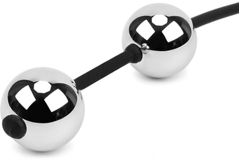 JiXGzAo Stainless Steel Anal Beads Anal Chain with 2 Balls Dual Purpose Anal Ball Metal Love Balls for Effective Training of Vaginal Muscles and Pelvic Floor Sex Toys