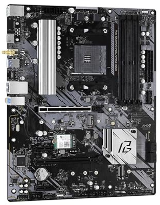 Carte mère Fit for ASRock B550 Phantom Gaming 4/AC Prend en Charge Ryzen 7 5700X 5700x3D 5800x3D 5600G CPU 4xDDR4 128 Go NVME AMD AM4