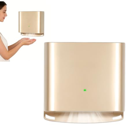 Asciugamani Elettrici Automatici A Induzione Da 1250 W, Asciugamani Elettrici Da Bagno Con Velocità Del Vento Di 80 M/S, Asciugamani Per Wc, Temperatura Costante Regolabile Caldo E Freddo Gold