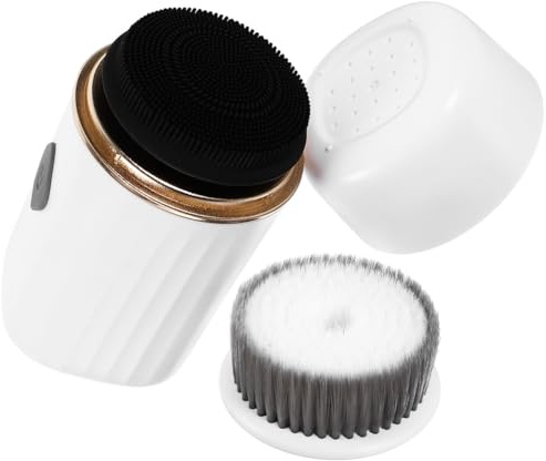 DOITOOL Spazzola per Viso Elettrica Portatile 400mah in Silicone e Abs, Leggera per Pulizia Profonda e Rimozione Trucco, la Cura Quotidiana del Viso