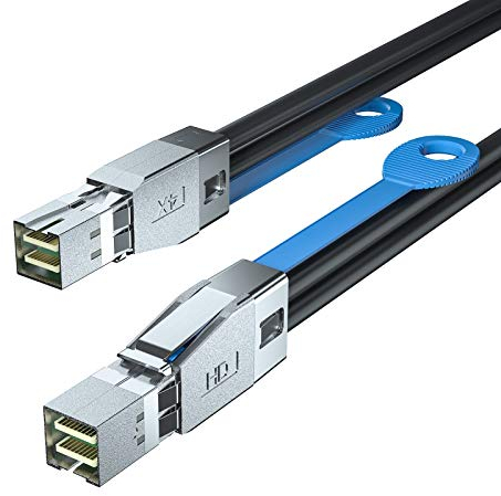 10Gtek® 12G External Mini SAS HD SFF-8644 zu SFF-8644 Kabel, 3-Meter(9.8-ft)