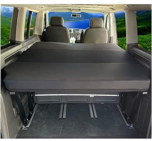 BREMER SITZBEZÜGE Klappmatratze kompatibel mit VW T5 T6 T6.1 Multivan Faltmatratze Camping zubehör Camper zubehör Wohnmobil Zubehör Matratze Schlafauflage Schlafschön