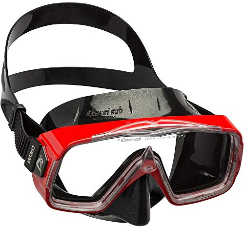 Cressi Sirena Mask SIL Black/Frame Red