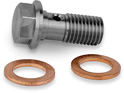 Precisiongeek Hohlschraube M10x1,25mm Edelstahl Bremssattel/Hauptzylinder L = 22mm