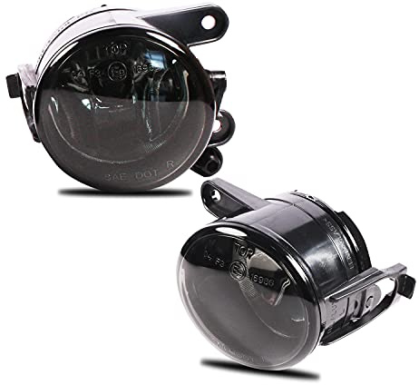 WISGOL Faros antiniebla para Volkswagen Golf V (1K1/1K5) 11/2004-06/2009. Un par de faros antiniebla (lentille fumée)