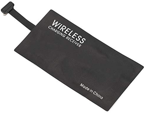 Sanpyl Type C Qi Charging Receiver, Black Type C USB-C Qi Wireless Charging Receiver Module for Smartphone wth Type C Interface, Compatible with All Qi-Enabled Wireless Charger