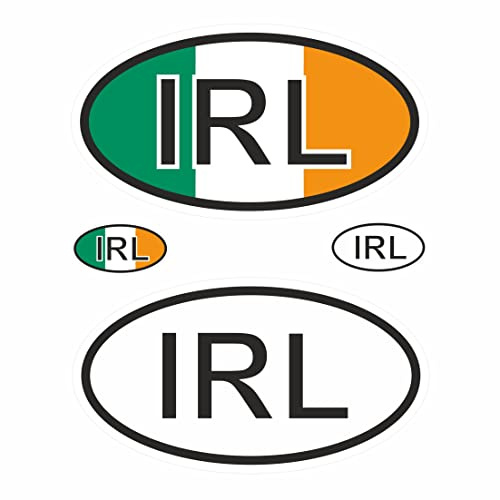BIKE-label Country Number Plate Sticker 2D Ireland for Car Motorcycle Door Camper X400020