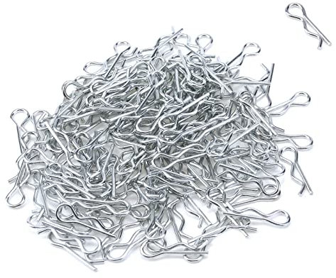 WDONAY Edelstahl-R-Typ, Glasfederstift, Wellenspitze, für Befestigungsbolzen, 1,2 mm, silberfarben, 150 Stück