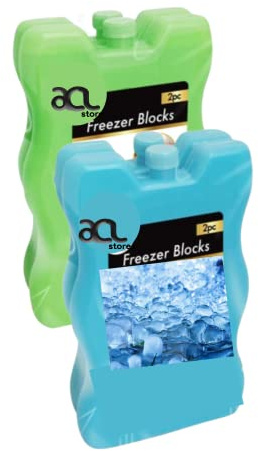 4 X Ice Blocks for Cool Bags | Freezer Blocks for Cool Bags | Ice Blocks for Cool Box | Long Lasting Ice Packs for Picnic, Travel, Lunch Box, Camping | Ice Blocks Cooler Blocks