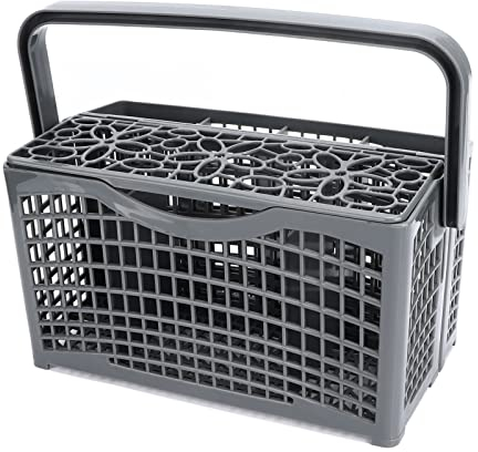 Psytfei Dishwasher Basket Dishwasher Silverware Basket Replacement Utensil Cutlery Holder Knives Forks Storage Rack 23.1x13.1x13.4cm