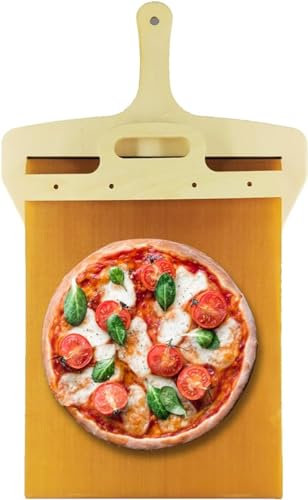 Pala Pizza Scorrevole, Pala Pizza Scorrevole, trasferimento antiaderente super peel per impasto per pizza, spatola per pizza per forni interni ed esterni
