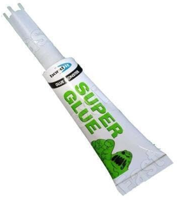 Bond IT 12x 3g Tubes Super Glue for Wood Plastic Metal Leather Glass Strong Superglue Quick Dry Extra Adhesive Instant Repair Rubber DIY Craft Transparent UK