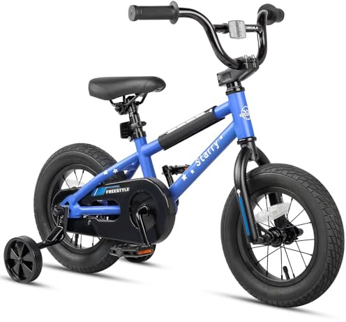 cubsala 12 Inch Kids Bike for 1 2 3 4 Years Old Boys Girls Beiginner Toddlers Riders BMX Style Bicycle with Training Wheels Coaster Brake, Blue