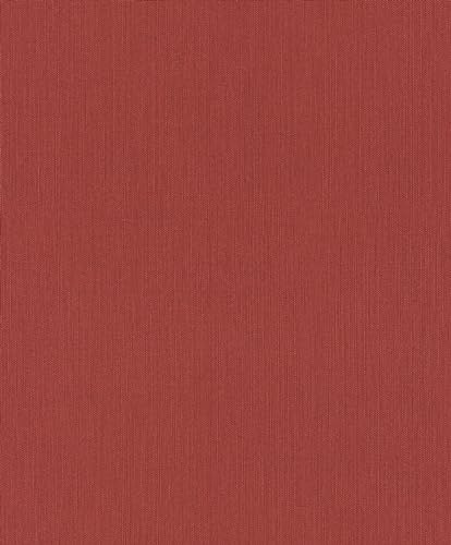 Rasch Tapet 832600 – röd fibertapet med textilstruktur, tygutseende – 10,05 m x 0,53 m