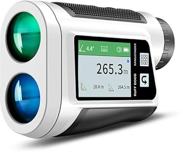 Telemetro da golf con pendenza e display a colori laterale, uscita vocale, telemetro laser da 914,4 m per golf, assistenza Caddie