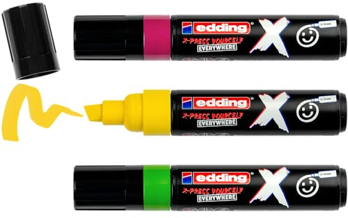edding 6900 X Multimarker 3er Set für Textilien Holz Kunststoff 2 mm