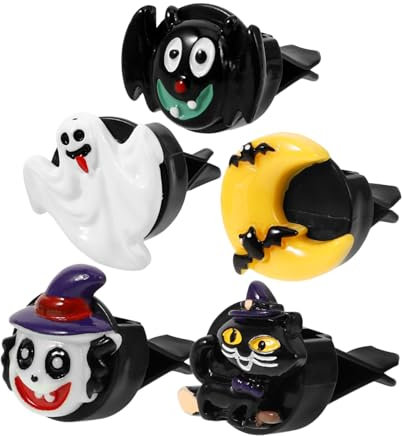 COSMEVIVI 6stücke Halloween Auto Duft Clip Teiliges Mit Kürbis Und Duftspender Für Auto-lüftung Deko Für Halloween-