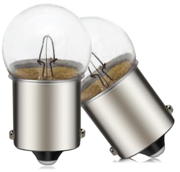 SOFOC BA15S 24V 10W 1156 Warmweiß Rückfahrleuchte Nebelleuchte 180°-Stift P21W Einfachkontakt/Strahl Bajonettsockel Mini G18 Birne 2Stk