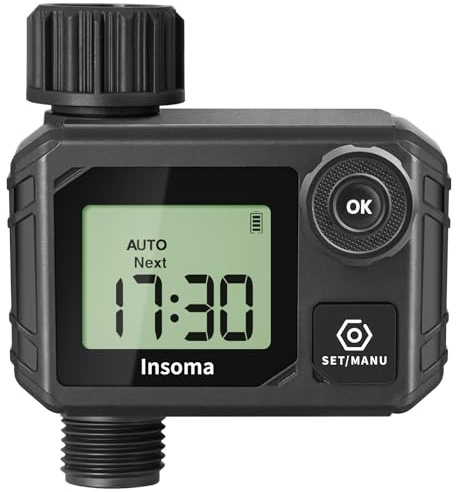 Insoma Water Timer,Smart Hose Timer for Plant Watering with 1 Zones