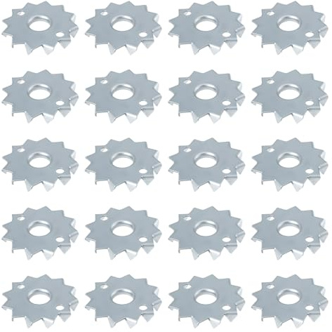 Create idea 20Pcs Disc Dowels Timber Connectors One Side Screw-On 48x12mm for Joist Beam Wood Frame Joining