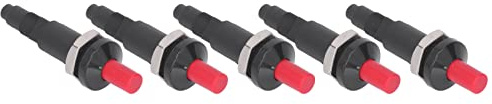 Pssopp Encendedor de Botón, Material PP, Juego de Encendido por Chispa Piezoeléctrica de 5 Piezas, Botón de Presión Fácil, para Calentador de Gas y Parrilla de Barbacoa
