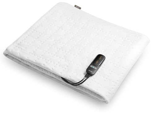 Duux Snooze Fleece Elektrische Unterdecke – Weiche Fleece-Deckschicht – 6 Heizstufen & Timer – Waschbar – 90x200 cm