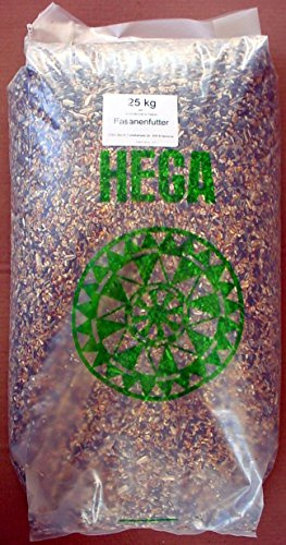 HEGA Fasanenfutter | 25kg Körnerfutter mit Sonnenblumenkernen