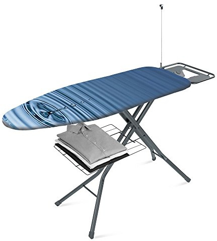 Metaltex ELECTRA PLUS - Tabla de Planchar, Tapizado AGUA, Superficie de Planchado: 122 x 43 cm