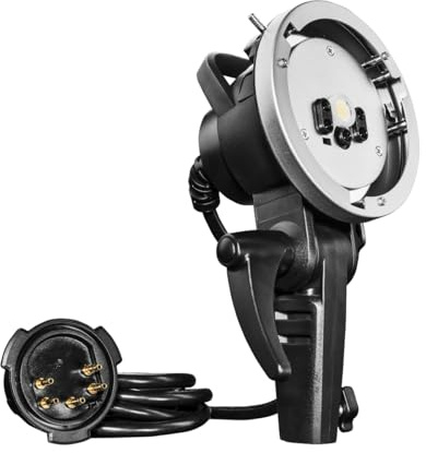 Walimex pro Handblitz H600 Flash2Go TTL – Handheld Verlängerungskopf mit Bowens Mount, Blitzkopf für mobilen Einsatz Blitzlicht für Walimex Pro Studio Akkublitz Flash2Go 600 TTL, mit 2,4 m Kabel