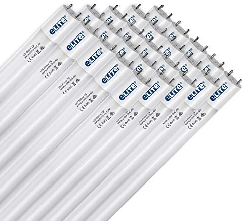 eLITe LED Röhre T8, 150cm, ultra hell, 4000lm, 24W, 865, 6500K, Tageslichtweiß, Glas, 330 Grad, homogenes Licht, langlebig 50.000h, 5 Jahre Garantie, 26mm Durchmesser, inkl. Starter, 25 Stück