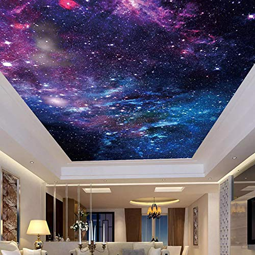 HDHGKYY 3D Wohnzimmer tapete deckenaufkleber wandbilder schöner Sternenhimmel Wohnzimmer Schlafzimmer Zenit Decke dekorative wandmalerei Kunst