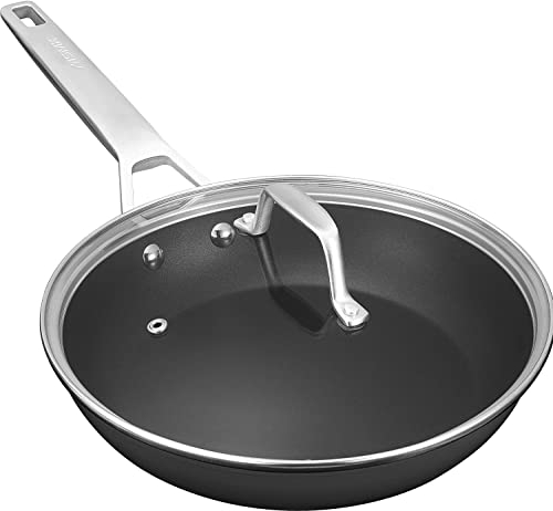 Eierpfanne, MSMK Pfanne 20 cm Antihaft mit Deckel, Backofenfeste Pfanne Induktion Geeignet für alle Herdarten, Spülmaschinenfest, PFOA und PTFE Frei，20cm