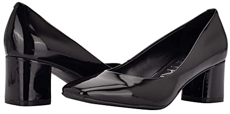 Calvin Klein Damen Alanta Pumps, Schwarz Lack, 41 EU