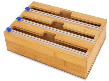 OctBird 3 in 1 Foil Dispenser with Cutter, Foil and Cling Film Dispenser, Foil Wrap Dispenser, Cling Film Wrap Dispenser, Tin Foil Dispenser Cutter, Foil Slide Cutter, Film Foil Dispenser