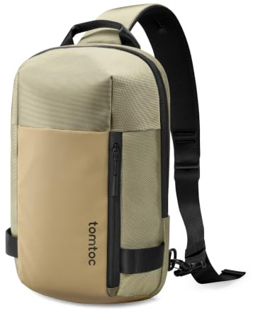 tomtoc Herren EDC Sling Bag Umhängetasche Für iPad Und Tablets Bis 11 Zoll | Auch Für 11 Zoll iPad Pro/Air M5/M4, iPad A16, Wasserabweisende EDC Crossbody Tasche Für Alltag, Wandern, Outdoor