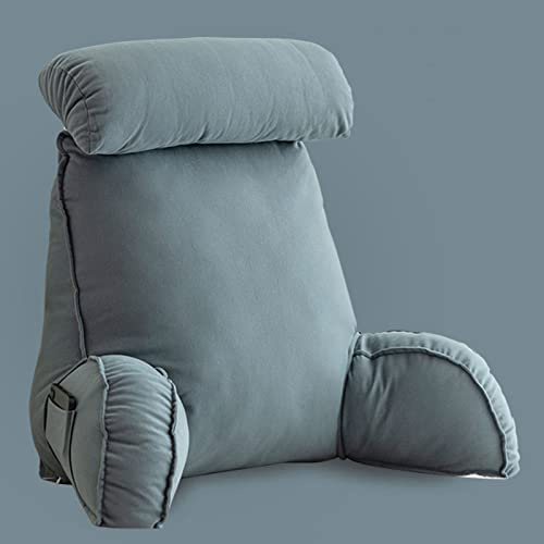 CLEMMO Almohada de Lectura para Reposo en Cama,Cojín de Lectura,Almohada Lumbar,con Reposabrazos, Leer y Mirar televisión en la Cama,el Piso o el sofá