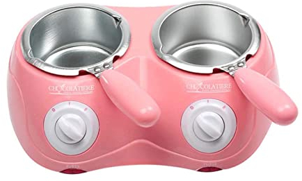 woyufen Chocolate Melting Pot Fondue Set Double Boiler Pot Kit Electric Chocolate Fountain Melter for Candy Cheese Baking Kitchen Accessories