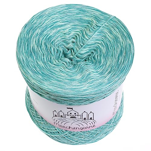 Farbverlaufsgarn Meliert 300g - 1140m 4 fädig Bobbel Wolle handstrickgarn stricken häkeln (Grenzenlos)