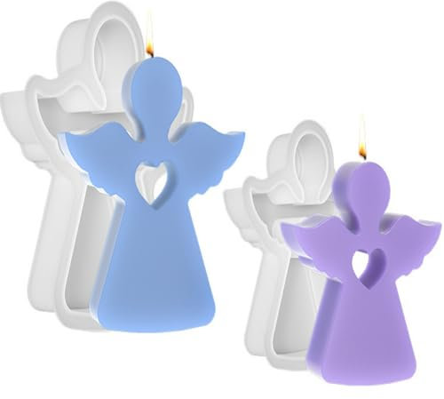 Silikonform Ostern Silikonformen Gießformen， 3D Silikonform Engel Kerzenform，Giessform silikon Gießform Engel Gießformen Silikon Kerzen for Gips, Sojawachs Kerzen, Handwerk