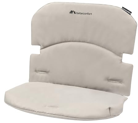 Bebeconfort Timba Comfort Sitzkissen, für Timba Hochstuhl, gemütliche Sitz-Auflage, schnelle & einfache Befestigung, maschinenwaschbar bei 30°C, bietet Extra viel Komfort, Grey Mist