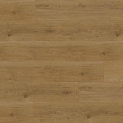 Rigid Vinylboden mit integrierter Trittschalldämmung | Design Bodenbelag 5/0.3 x 225 x 1220 mm Klick Vinyl Holzoptik Eiche Braun | Nutzklasse 23/31 für Privaten und Gewerblichen gebrauch