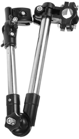 Parliky Bicycle Umbrella Holder Adjustable Clamp Mount Stand, Reinforced Metal Bike Umbrella Bracket for Cycling Rain and Sun Protection, Suitable for Electric Bikes and Scooters