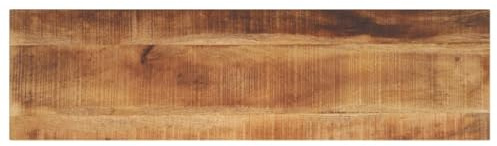 vidaXL Tablero de Mesa Rectangular de Madera de Mango Rugosa 120x40x3,8 cm, Superficie de Mesa, Tablero de Mesa de Centro