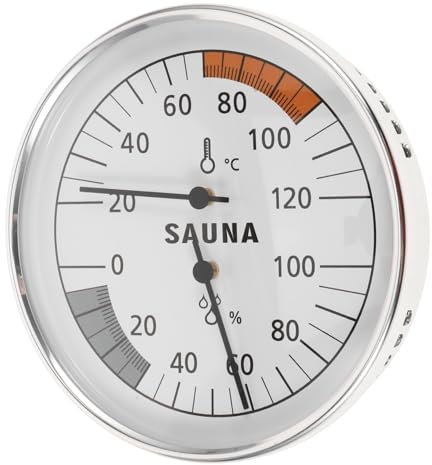 IMIKEYA Thermometer Und Feuchtigkeitsmesser Für Sauna Innenraum Temperaturmesser Hygrometer Für Saunaraum Einfaches Saunathermometer Messwerkzeug Für Raumtemperatur Und Feuchtigkeit