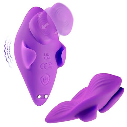 LYAMais Tragbare Butterfly Vibratoren für Frauen Leise Leise& Magnet Auflegevibrator mit 6 Vibrationen Vibratorensets für Frauen Klitoris Stimulator für Sie Erotik Sex Toy Vibration für Frauen