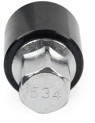 SIKUAI 1 pieza de adaptador de casquillo de bloqueo de metal, herramienta de extracción de tuerca del motorueda, tornillo de orejeta, 534, negro y plateado para UP Para