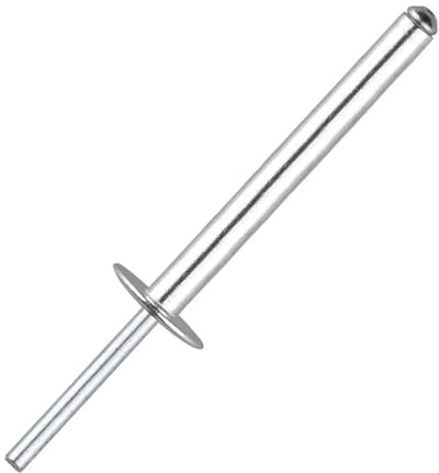 10 Stück 6,0 mm 6,4 mm 8,0 mm extra lange Aluminium-Blindniete mit großem Flanschkopf(6.0x35x16mm)