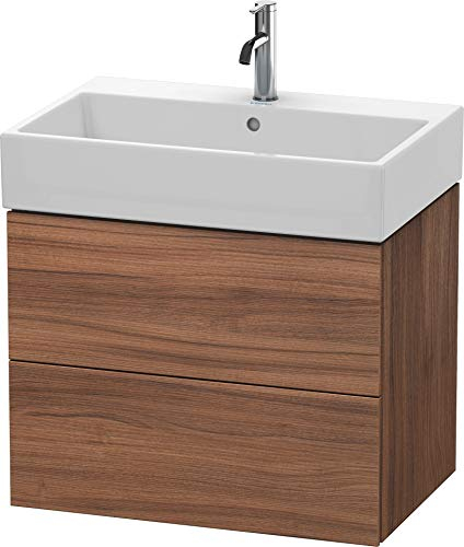Duravit L-Cube Mueble de Pared, 2 cajones, 68,4 x 45,9 cm, para Vero Air 235070, Color: Nogal Natural Decorado