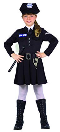 Ciao- Policía Oficial Disfraz niña (Talla 10-12 años)