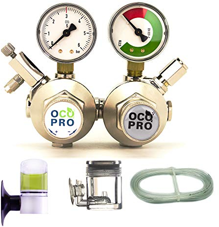 OCOPRO Doppelkammer CO2 Anlage DBL-350 Aquarium OHNE Flasche